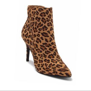 ZIGI SOHO SAVIDA POINTED TOE BOOTIE Leopard US 7.5M NWT